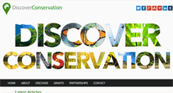 Desktop Screenshot of discoverconservation.org